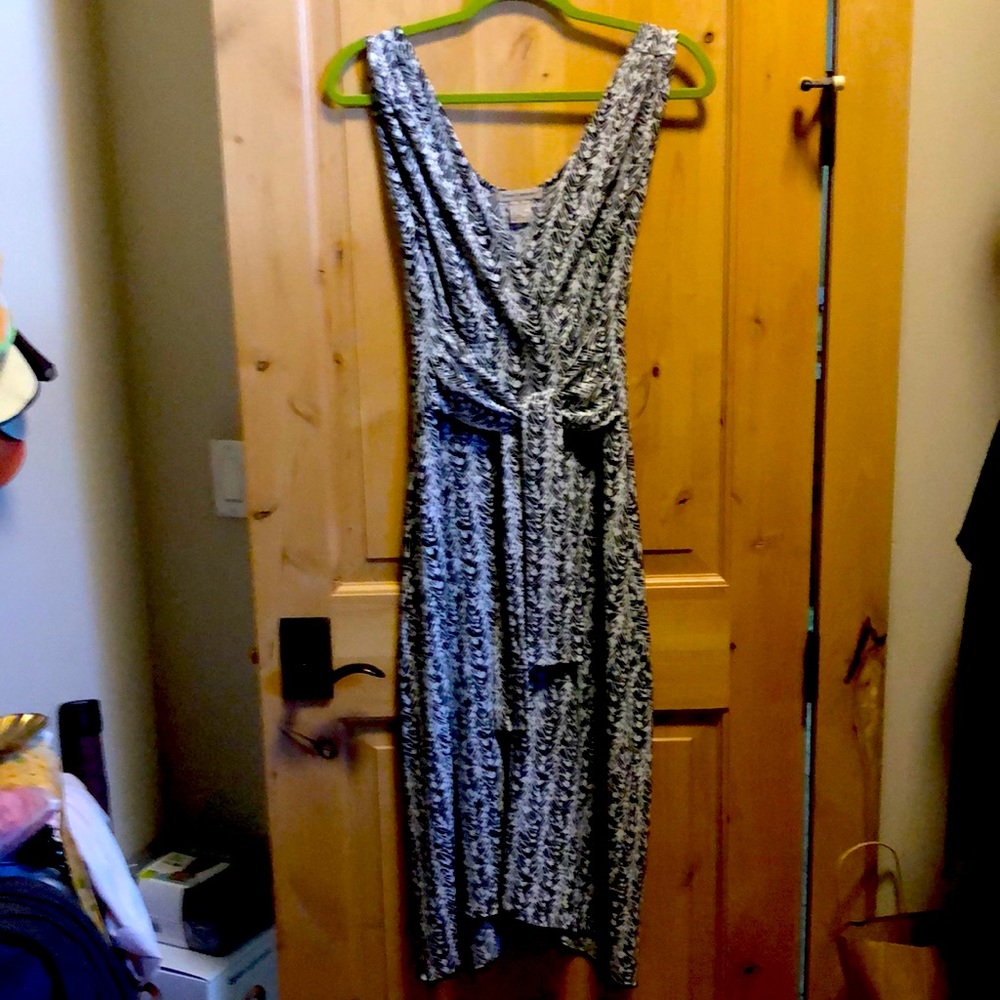 Print dress- M